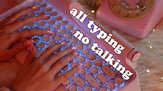 Extremely Relaxing Keyboard Typing ASMR no speaking [upl. by Notirb]