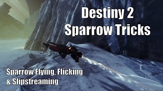 How to do Sparrow Tricks in Destiny 2 Sparrow Flying Flicking and Slipstreaming [upl. by Ocsic481]