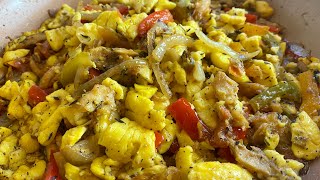 BEST JAMAICAN ACKEE AND SALT FISH RECIPE  JAMAICAS NATIONAL DISH [upl. by Egnalos307]