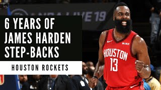 James Harden  Over 90 Minutes of Harden StepBacks  Houston Rockets [upl. by Yraek]