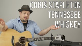 Chris Stapleton  Tennessee Whiskey  Guitar Lesson  How To Play Super Easy Beginner Acoustic [upl. by Enihpesoj761]