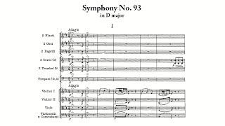 Haydn Symphony No 93 in D major with Score [upl. by Nyasuh956]