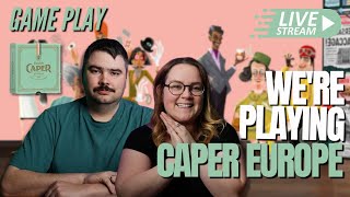 Caper Europe  Board Game Playthrough  LIVE [upl. by Pontius]