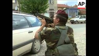 YUGOSLAVIA KOSOVO KFOR TROOPS PROTECT SERB FAMILY [upl. by Pironi]