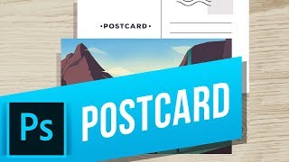 How to Create a Postcard in Photoshop [upl. by Alyled]