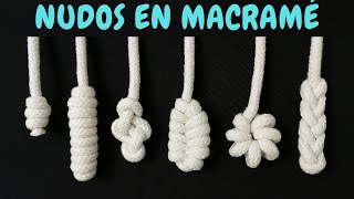 6 nuevos NUDOS en MACRAMÉ paso a paso  6 New Macrame Knots [upl. by Euqirne67]