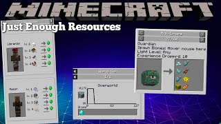 JUST ENOUGH RESOURCES MOD  MINECRAFT 1165 MOD SHOWCASE [upl. by Tova]