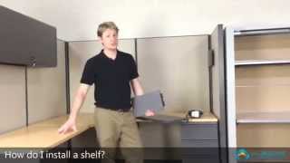 How to Install a Cubicle Shelf [upl. by Nahgrom]