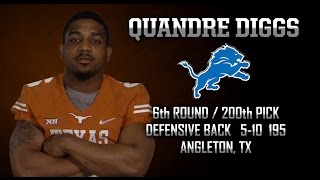 Highlights of Texas Football CB Quandre Diggs May 2 2015 [upl. by Anitsenre925]