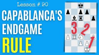 Chess Lesson  90 Capablanca’s Endgame Rule  Chess Endings [upl. by Elletsirhc]