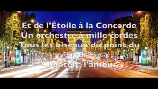 Joe Dassin  ChampsÉlysées Paroles [upl. by Esyned615]