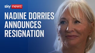 Nadine Dorries formally resigns as MP [upl. by Acirrej81]