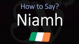 How to Pronounce Niamh CORRECTLY Irish Names Pronunciation [upl. by Dagney]