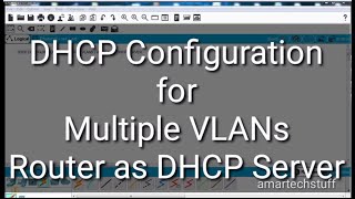 DHCP Configuration in Packet tracer with vlans [upl. by Naud963]