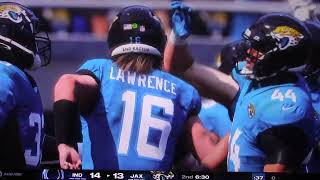 Madden Indianapolis Colts vs Jacksonville Jaguars Touchdowns [upl. by Llevel]