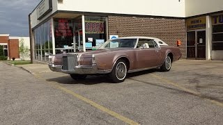 1972 Lincoln Continental Mark IV in Rose Diamond amp Engine Sound on My Car Story with Lou Costabile [upl. by Birgitta]