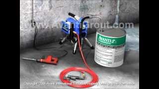 Concrete Crack Injection with Pump [upl. by Ellecram]