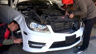 MERCEDES W204 C250 FRONT END DISASSEMBLY [upl. by Compte]