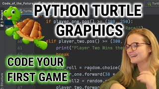 Python Turtle Tutorial  Code Your First Game [upl. by Lessur]