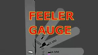 FEELER GAUGE  How To Use A Feeler Gauge [upl. by Narahs]