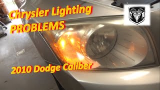 Chrysler LIGHTING PROBLEMS Dodge Caliber [upl. by Karil385]