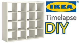 IKEA Timelapse How To Assemble Kallax Shelf [upl. by Ateuqahs]