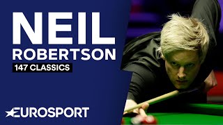 147 Classics Neil Robertson at The Welsh Open 2019  Snooker  Eurosport [upl. by Kallick817]