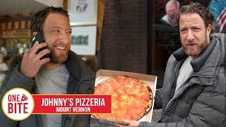 Barstool Pizza Review  Johnnys Pizzeria Mount Vernon NY [upl. by Daffy]