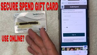 ✅ How To Use Secure Spend Prepaid Visa Gift Card Online 🔴 [upl. by Ultun]