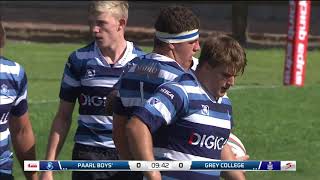 Premier Interschools Rugby 2021  Paarl Boys High vs Grey College [upl. by Neik]