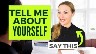 3 Steps to Answer Tell Me About Yourself  Example included [upl. by Greenebaum]