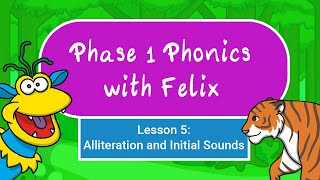 Alliteration  Phase 1 Phonics [upl. by Ellenid]