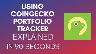 How To Use CoinGecko Portfolio Tracker 2025 [upl. by Nibor]