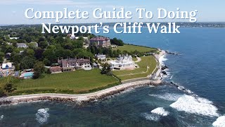 Newport Cliff Walk  Everything You Need To Know  Mansions Fun Facts Drone Shots and More [upl. by Kaine]