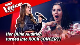 This GIRL ROCKER Blows away the coaches in The Voice Kids 🤘 Road To [upl. by Thar940]