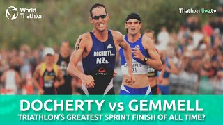 One of the greatest triathlon sprint finishes ever [upl. by Eniak]