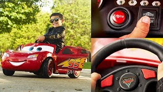 Lightning McQueen Electric Power RideOn Toy Car by Huffy [upl. by Byram]