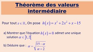 théorème des valeurs intermédiaires TVI corollaire du TVI  fonction continue [upl. by Tessy]