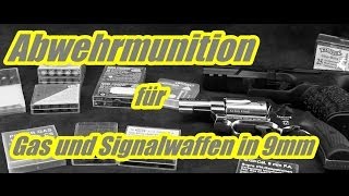 Abwehrmunition  SV für Schreckschuss Gas und Signalwaffen in 9mm [upl. by Reahard289]