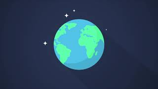 Earth rotating Animation  2D [upl. by Beaudoin]