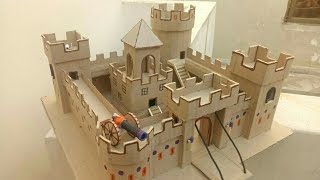 Make Cardboard Castle 🏰 Diy [upl. by Meer]