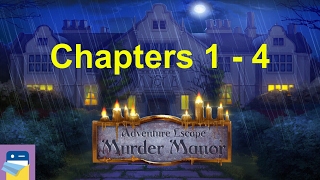 Adventure Escape Murder Manor Chapters 1 2 3 4 Walkthrough Guide by Haiku Games [upl. by Akla408]