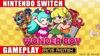 Wonder Boy Returns Remix Nintendo Switch Gameplay [upl. by Iredale]