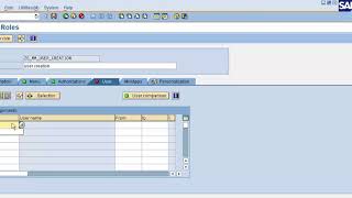 PFCG Role Creation tcode in SAP [upl. by Metts257]