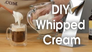 DIY whipped cream in 60 seconds [upl. by Nij]