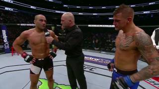 UFC 211 Dustin Poirier and Eddie Alvarez Octagon Interviews [upl. by Enirak]