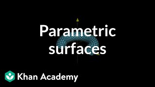 Parametric surfaces  Multivariable calculus  Khan Academy [upl. by Ayak]