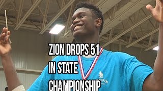 Zion Williamson Scores 51 In State Championship Chandler Lindsey Catches A Body [upl. by Heigho]