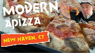 Pizza review Modern Apizza New Haven CT [upl. by Ytsihc]