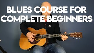 How to play Acoustic Blues Guitar  Beginners Lesson Part 1 [upl. by Fortna]